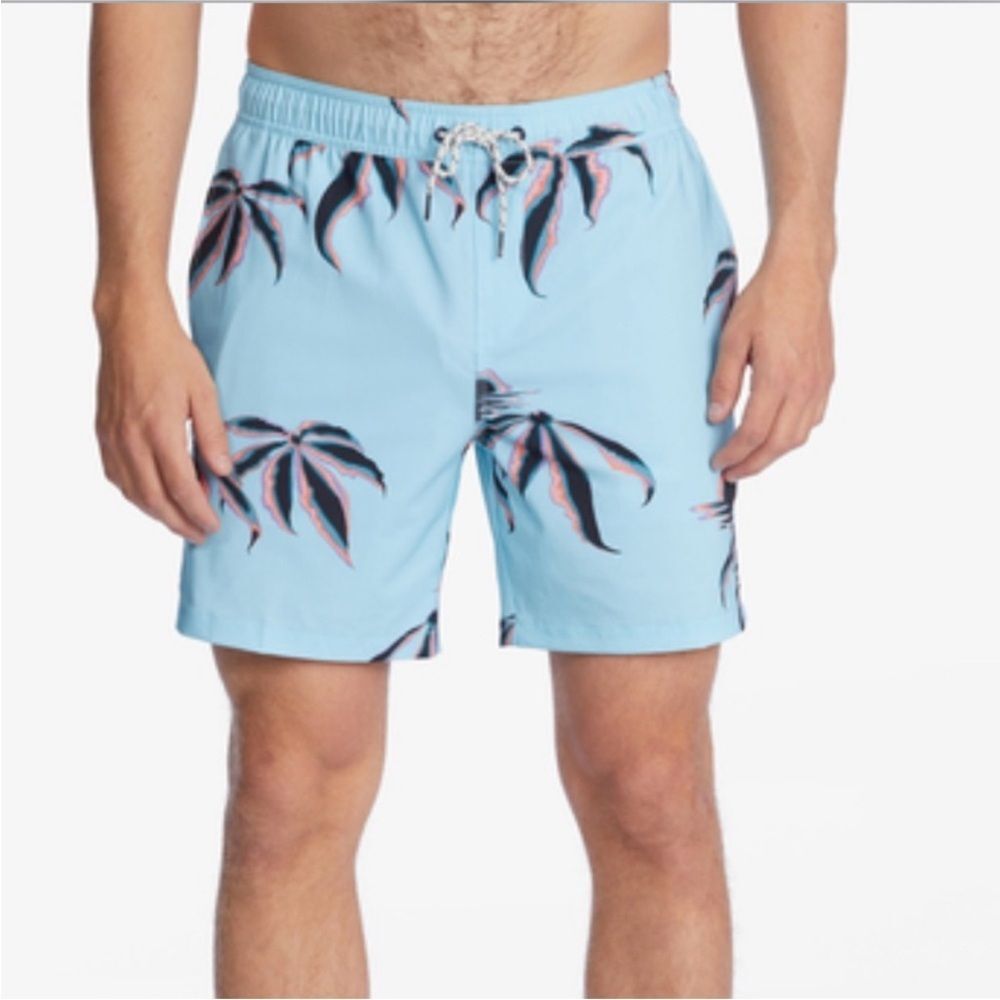 Billabong Elastic Waist Stretch Sundays Layback Boardshort 17 Inch Outseam XL